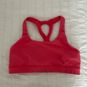 Lululemon Time To Sweat Bra Size 10 Coral Pink Peach